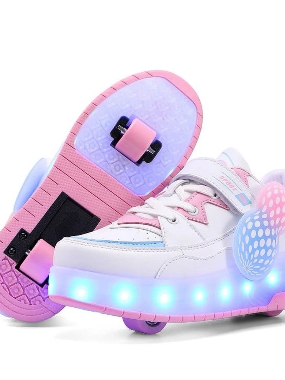 Roller Skate Shoes, Roller Skates and Sneakers 2 in 1, Shoes with Wheels Size 13